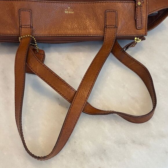 Fossil Purse Handbag Tessa Leather Satchel Shoulder Bag Pocketbook - Picture 10 of 16